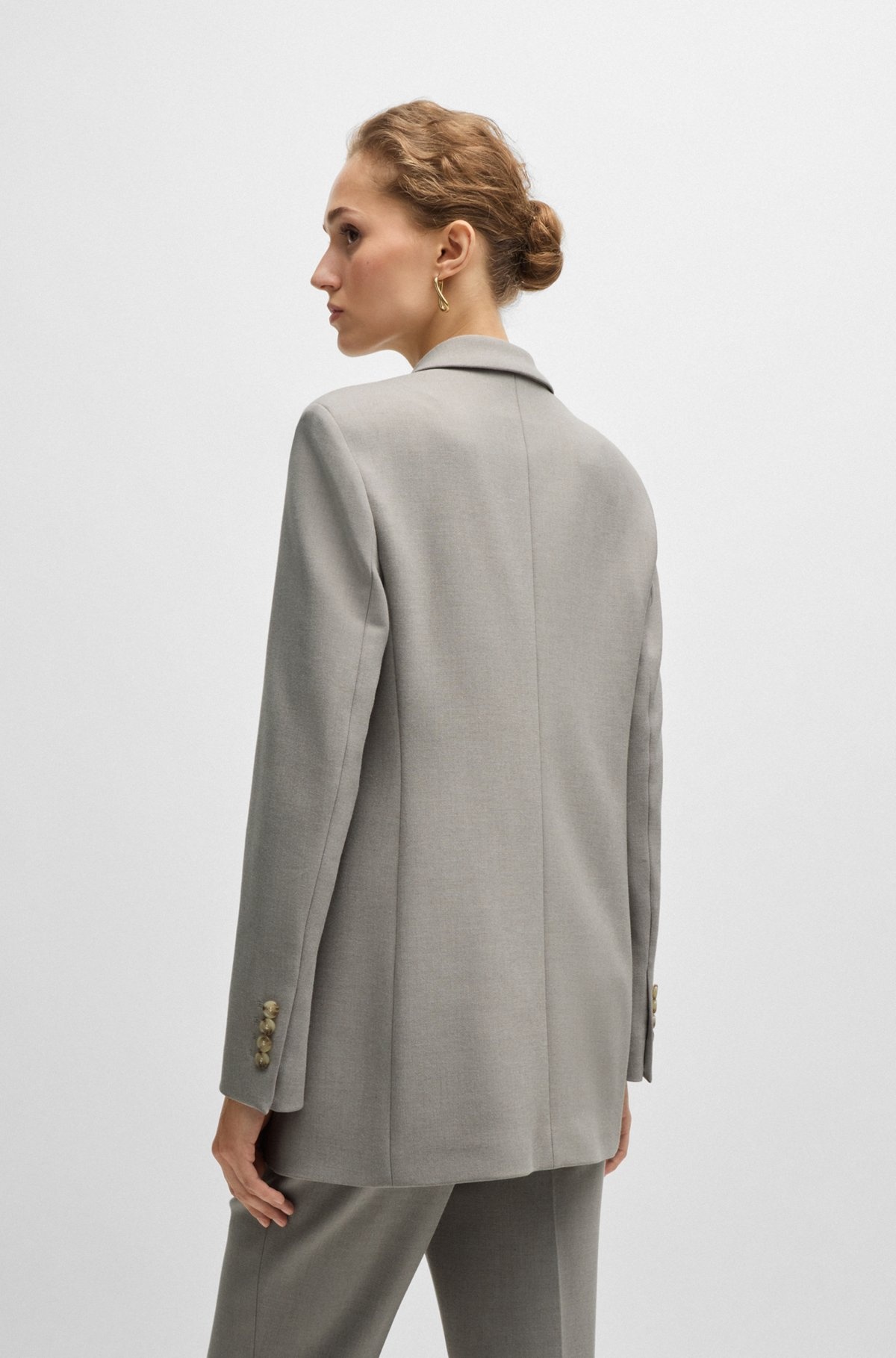 REGULAR-FIT JACKET WITH DOUBLE-BREASTED CLOSURE - 4