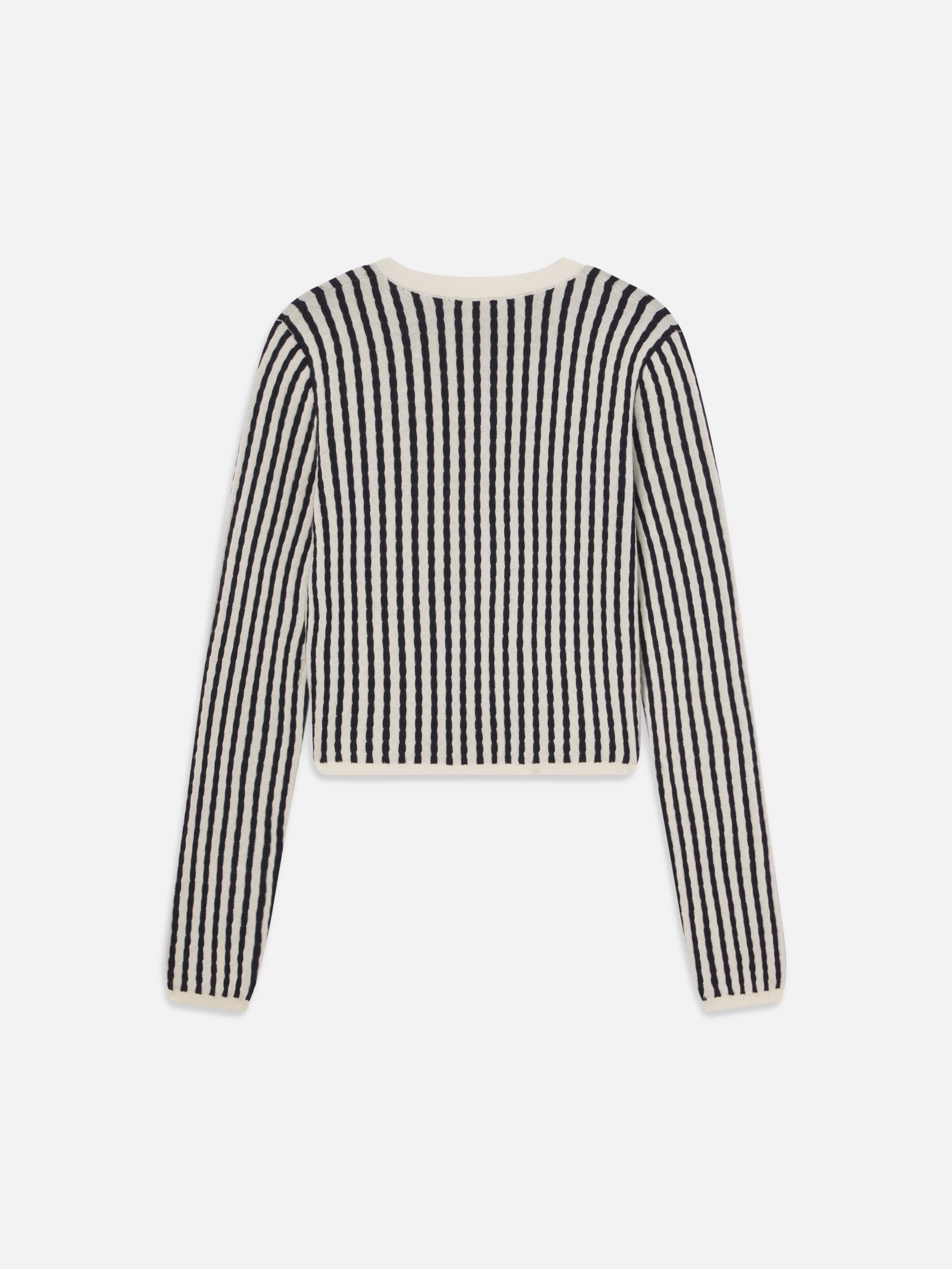 The Cable Cardi in Navy Multi - 4