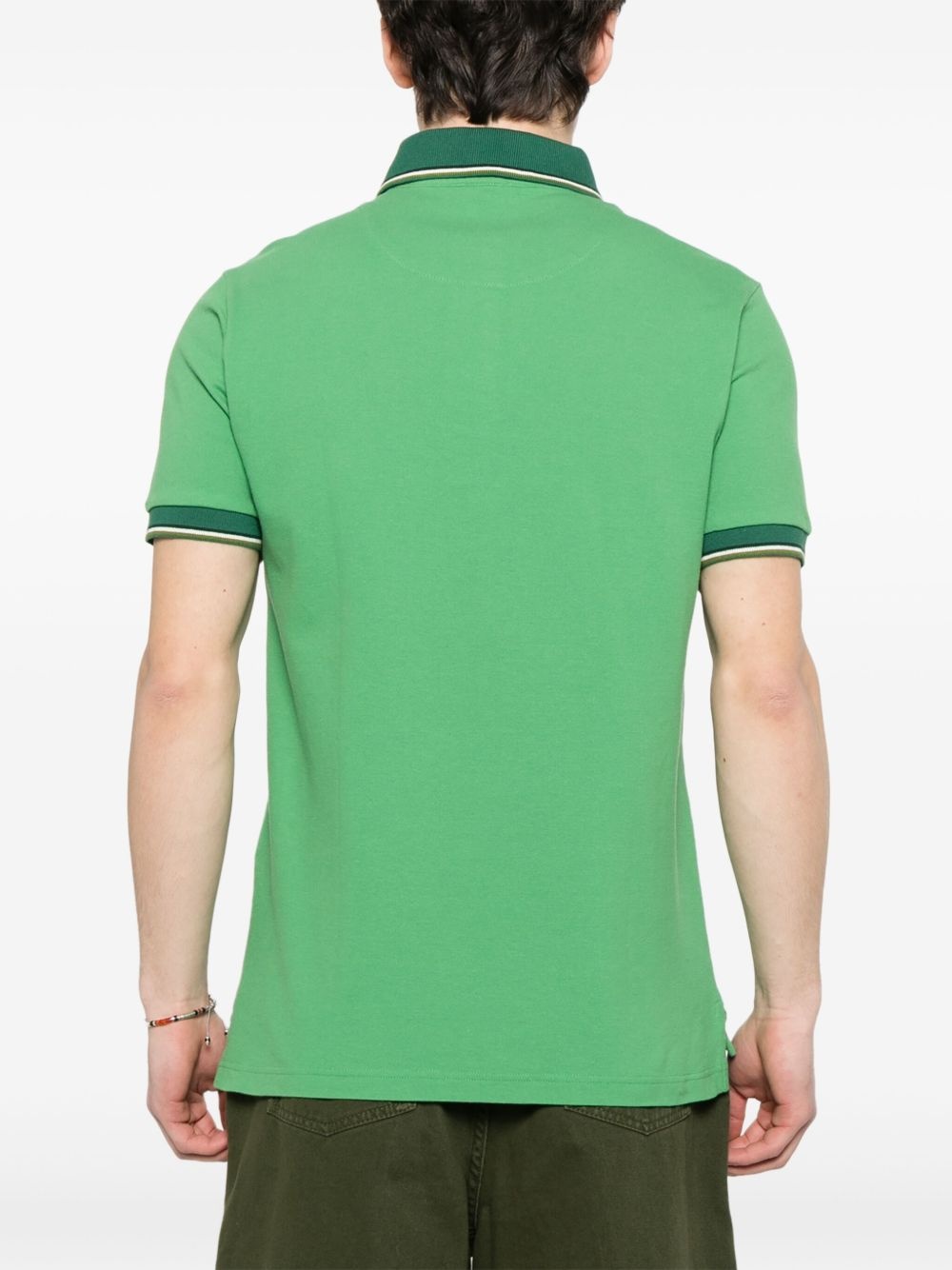 Pegaso-embroidered polo shirt - 3