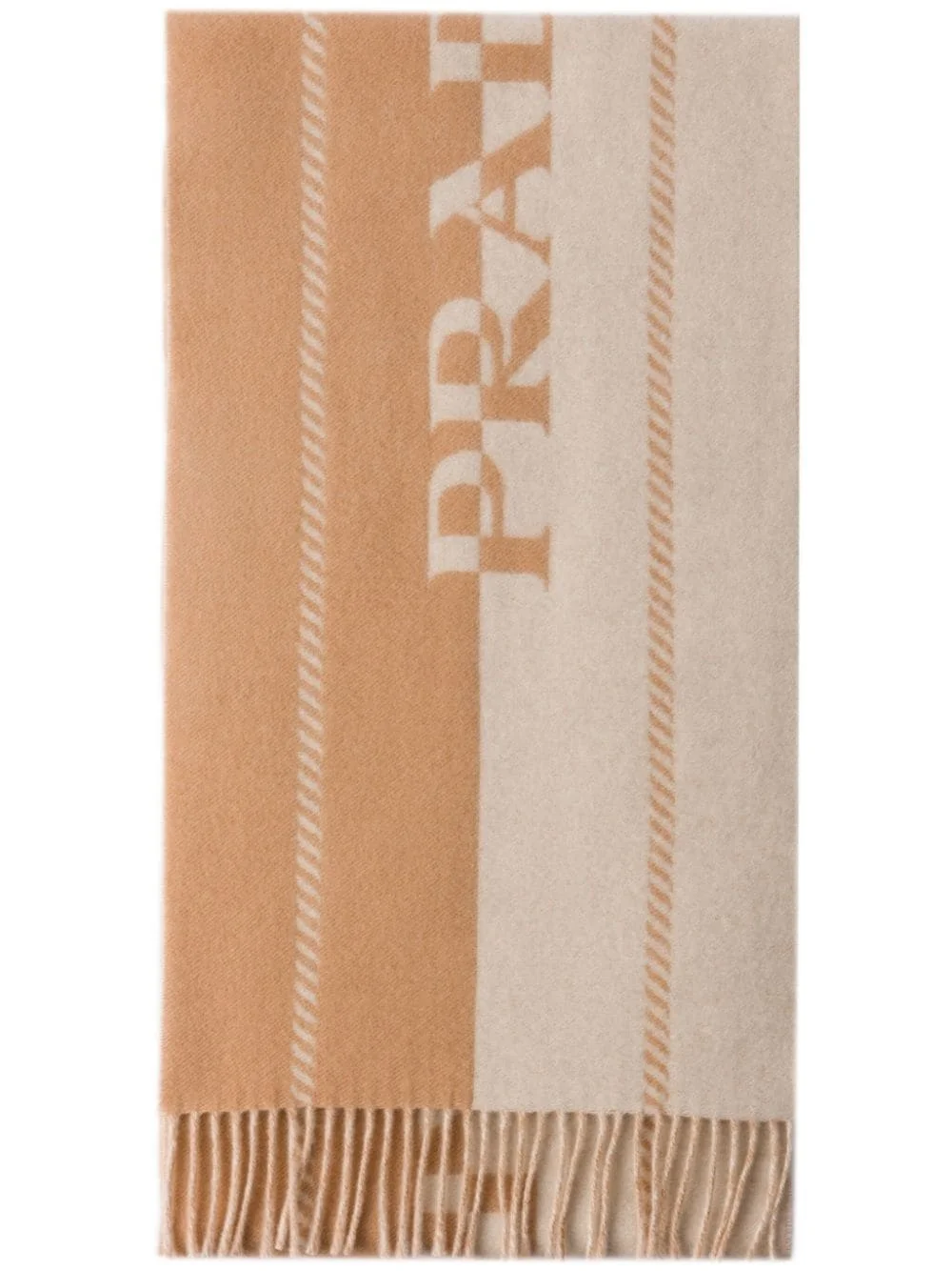 small jacquard-logo wool scarf - 1