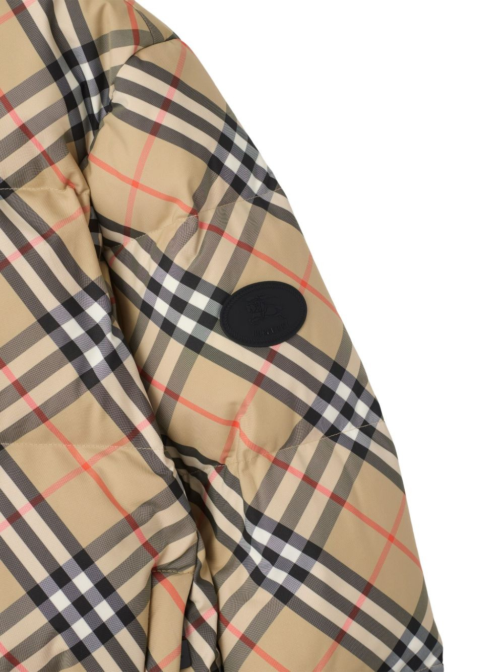 Vintage Check-pattern puffer jacket - 5
