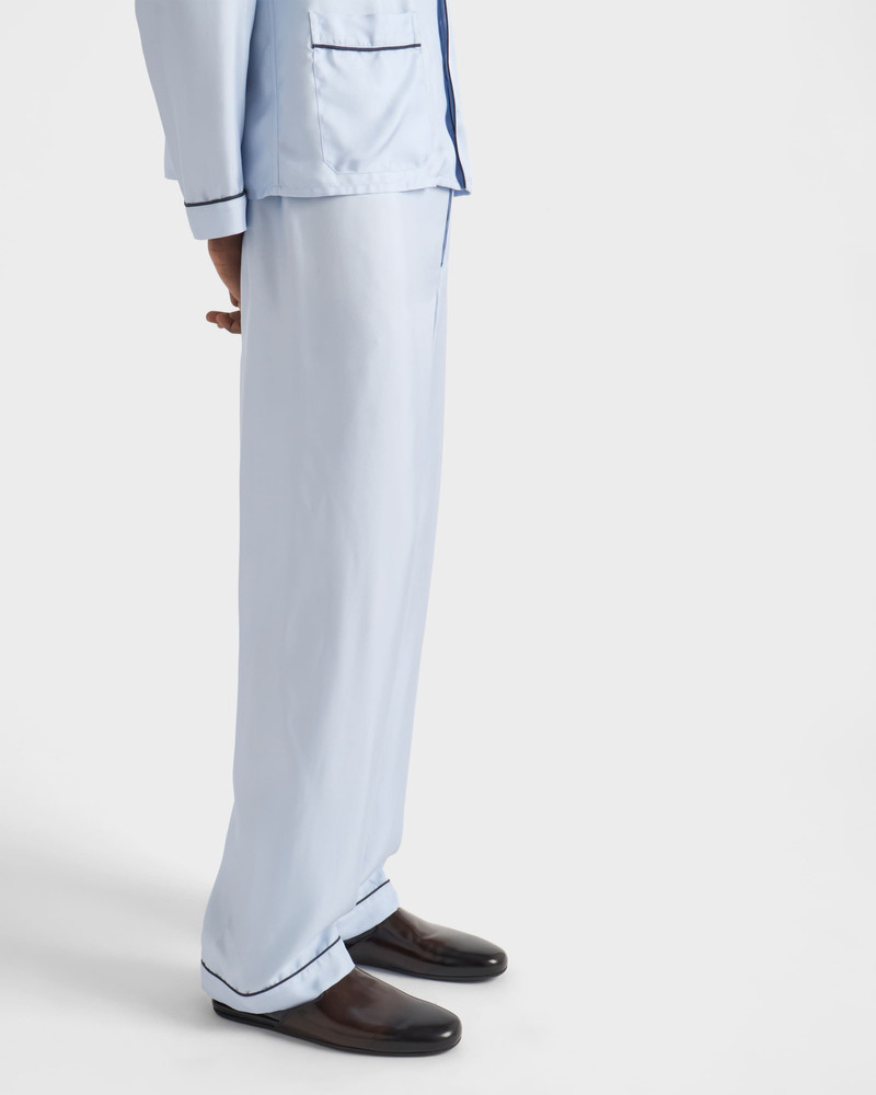 Silk twill pajamas 6