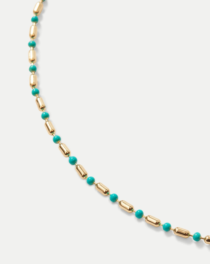 VERONICA BEARD LONG ENAMEL BEAD CHAIN NECKLACE outlook