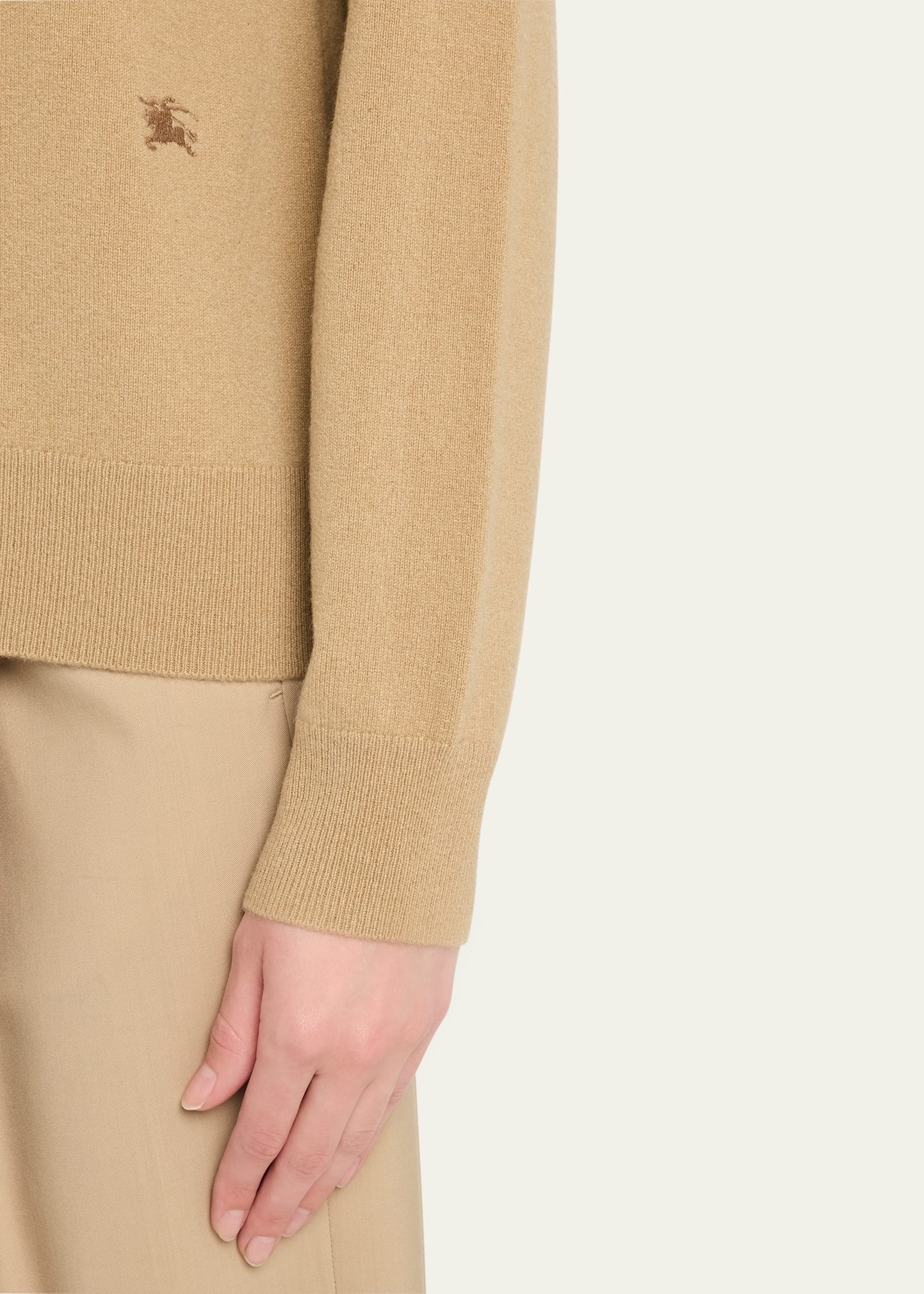 Cashmere Crewneck Cardigan - 5