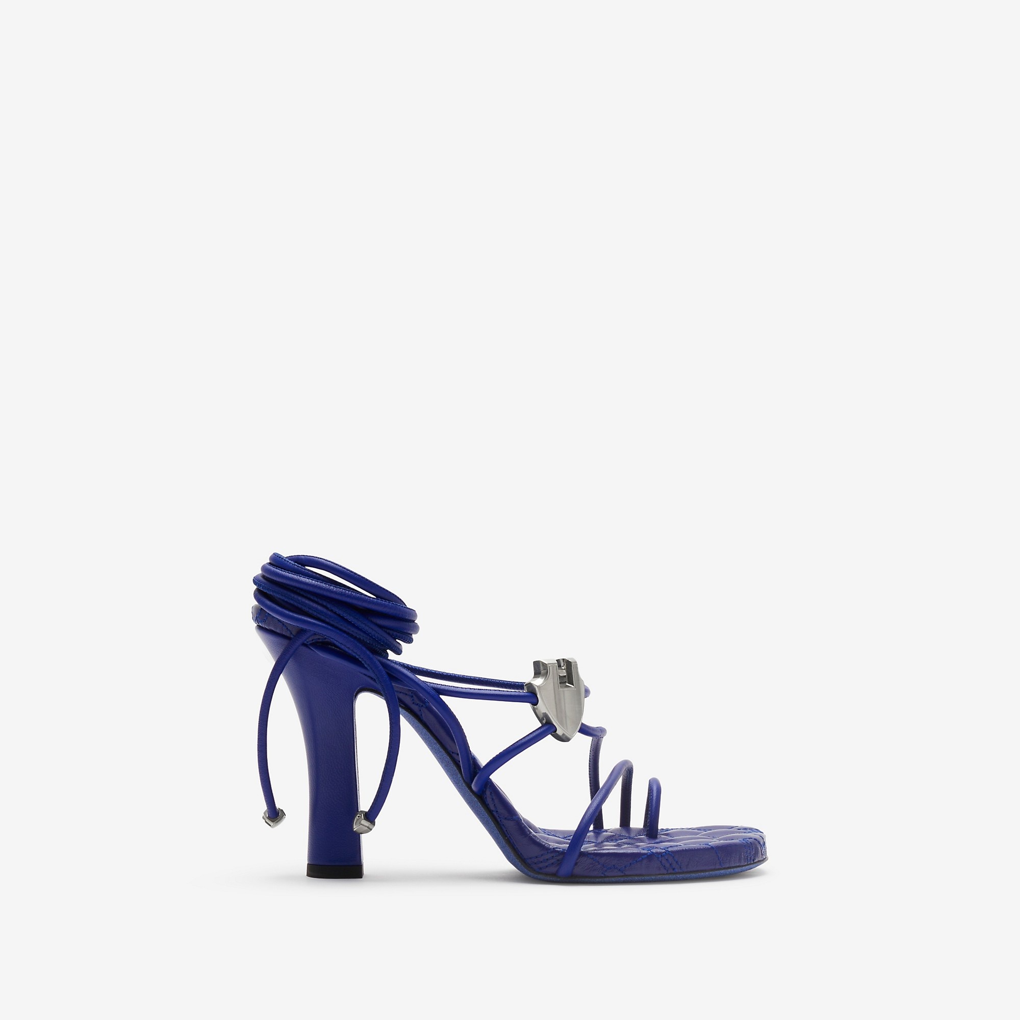 Leather Ivy Shield Heeled Sandals - 1