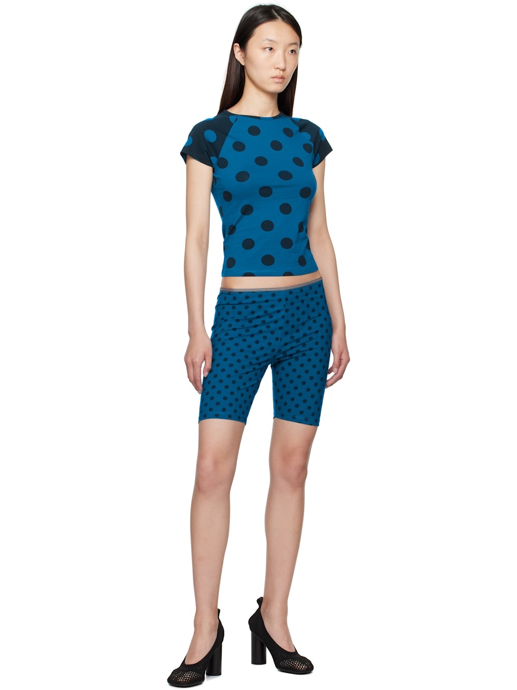 Blue & Navy Ines Shorts - 4