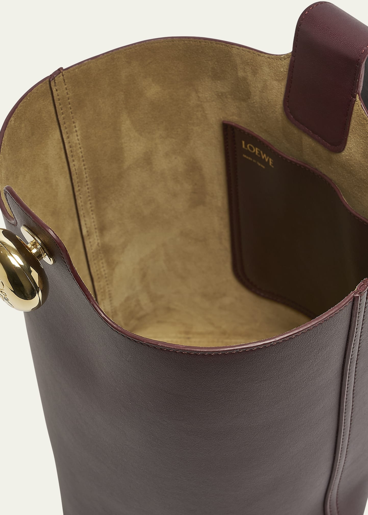 Anagram Pebble Leather Bucket Bag - 4