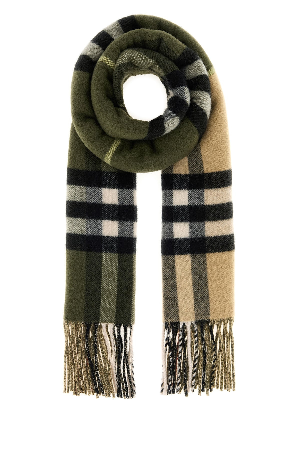 Embroidered cashmere scarf - 1