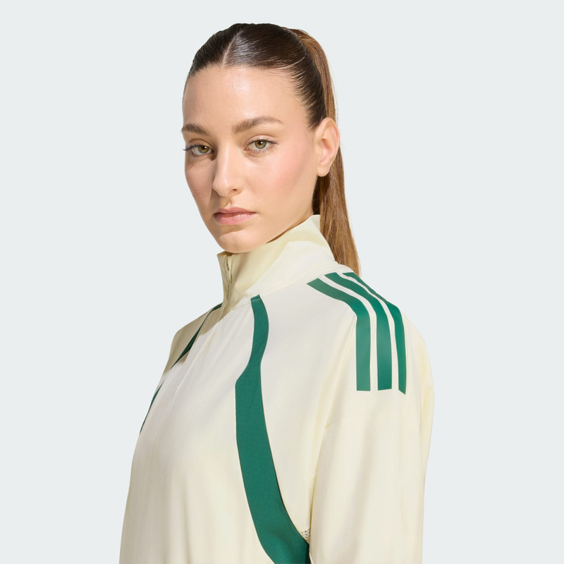 Hyperglam 3-Stripes Color Block Woven 1/4 Zipper Track Top 5