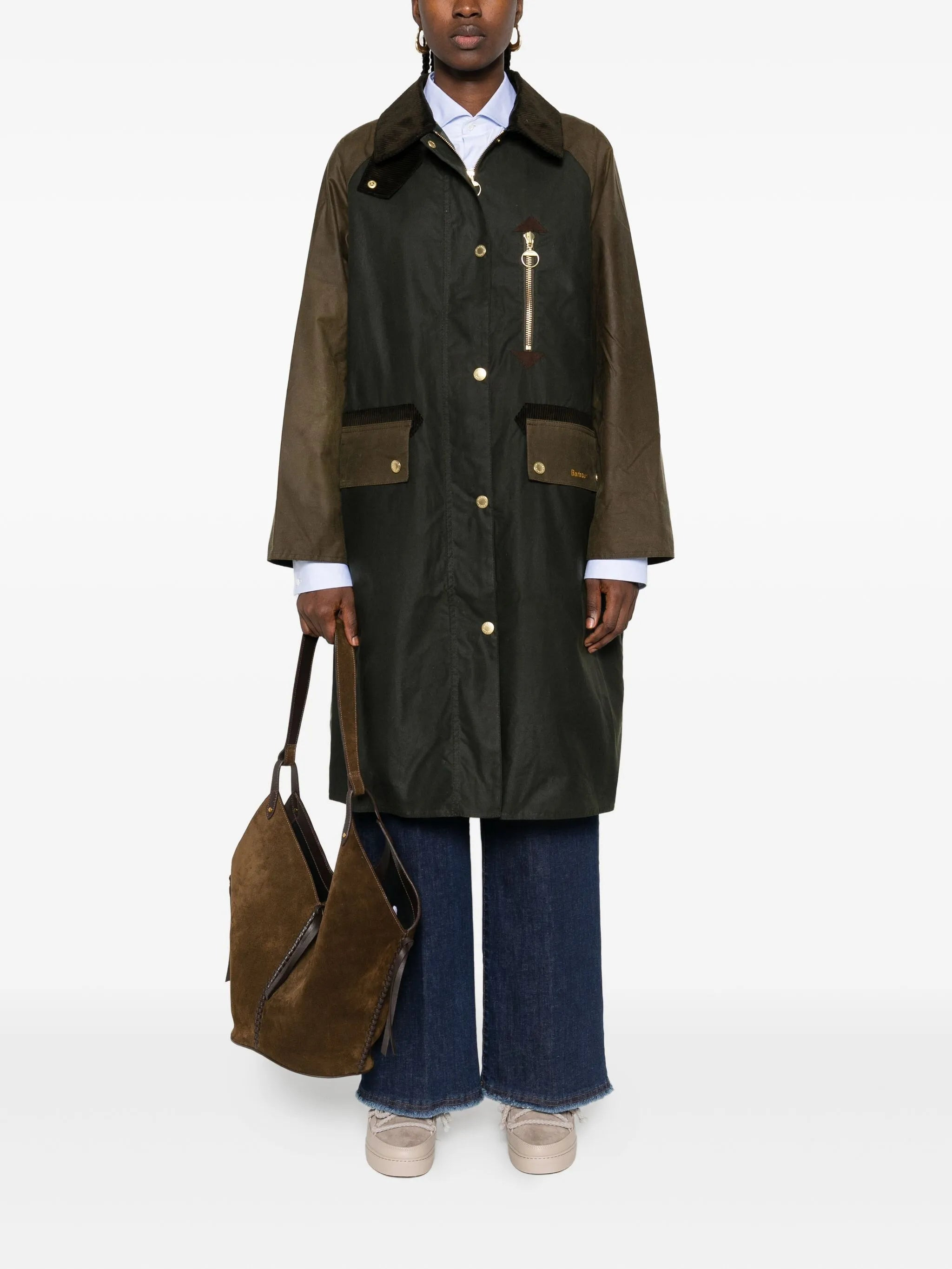 Barbour Raglan-sleeve Buttoned Coat - 4