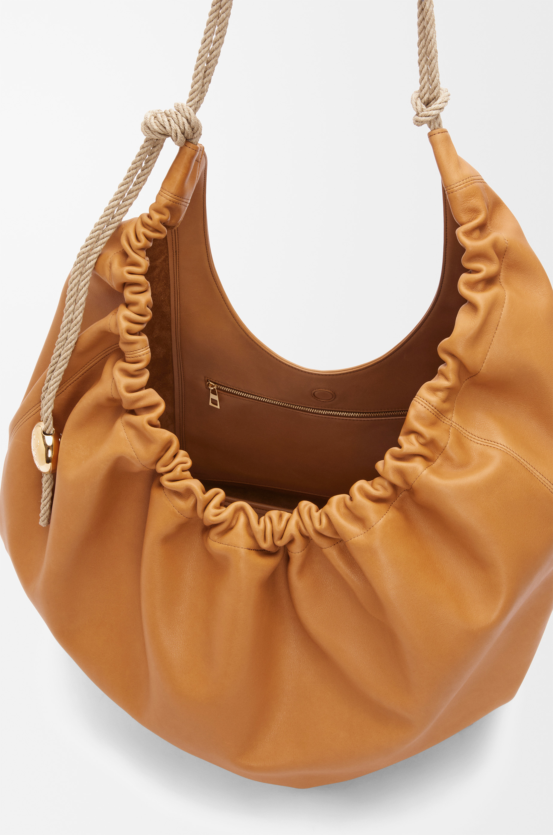 XL Squeeze bag in natural calfskin - 6