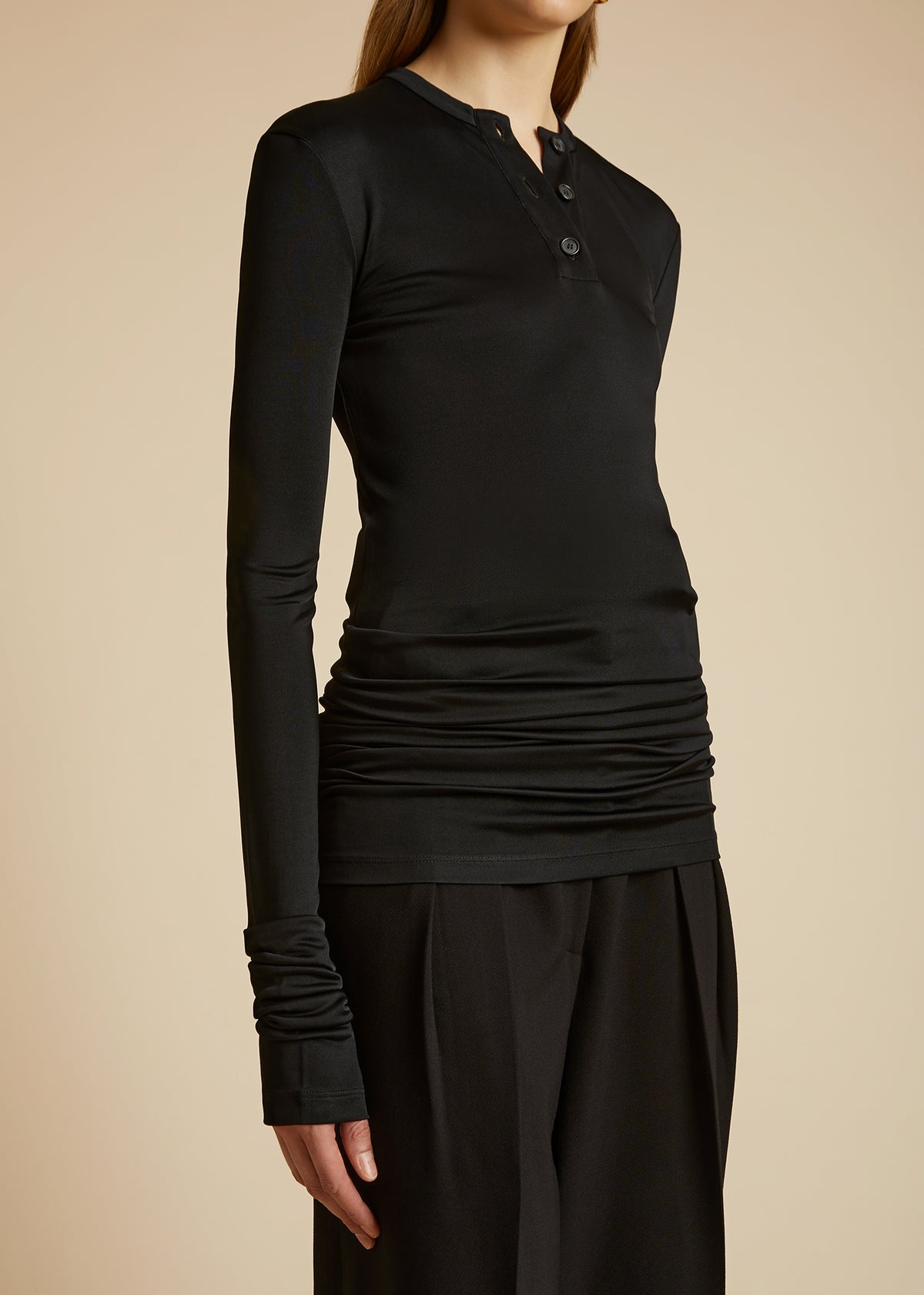 The Byron gathered-detail polo shirt - 7