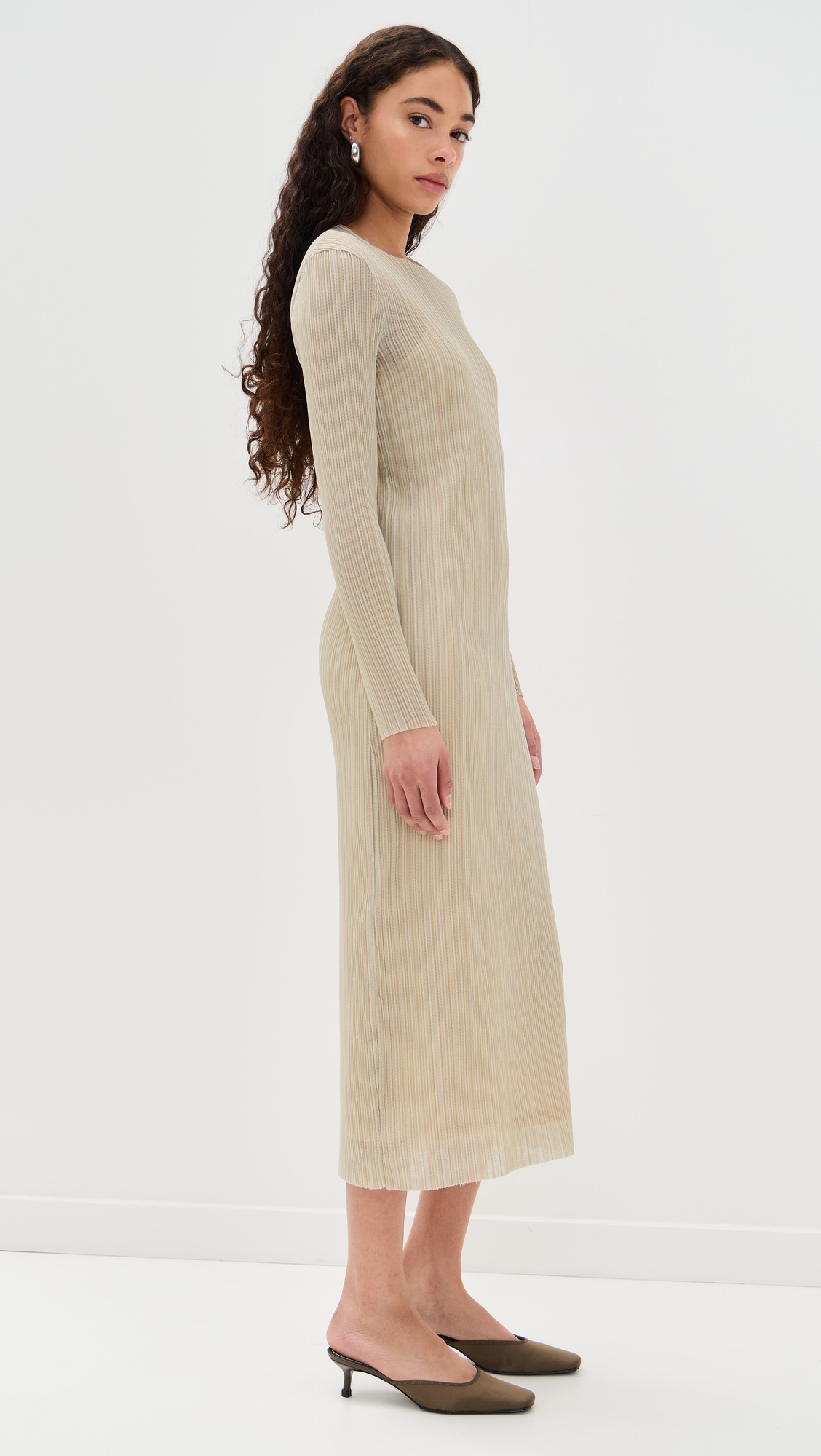 Crew Neck Dress - 3