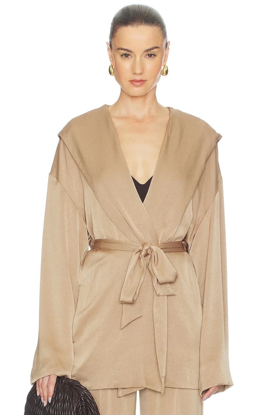 Hooded Wrap Jacket - 1
