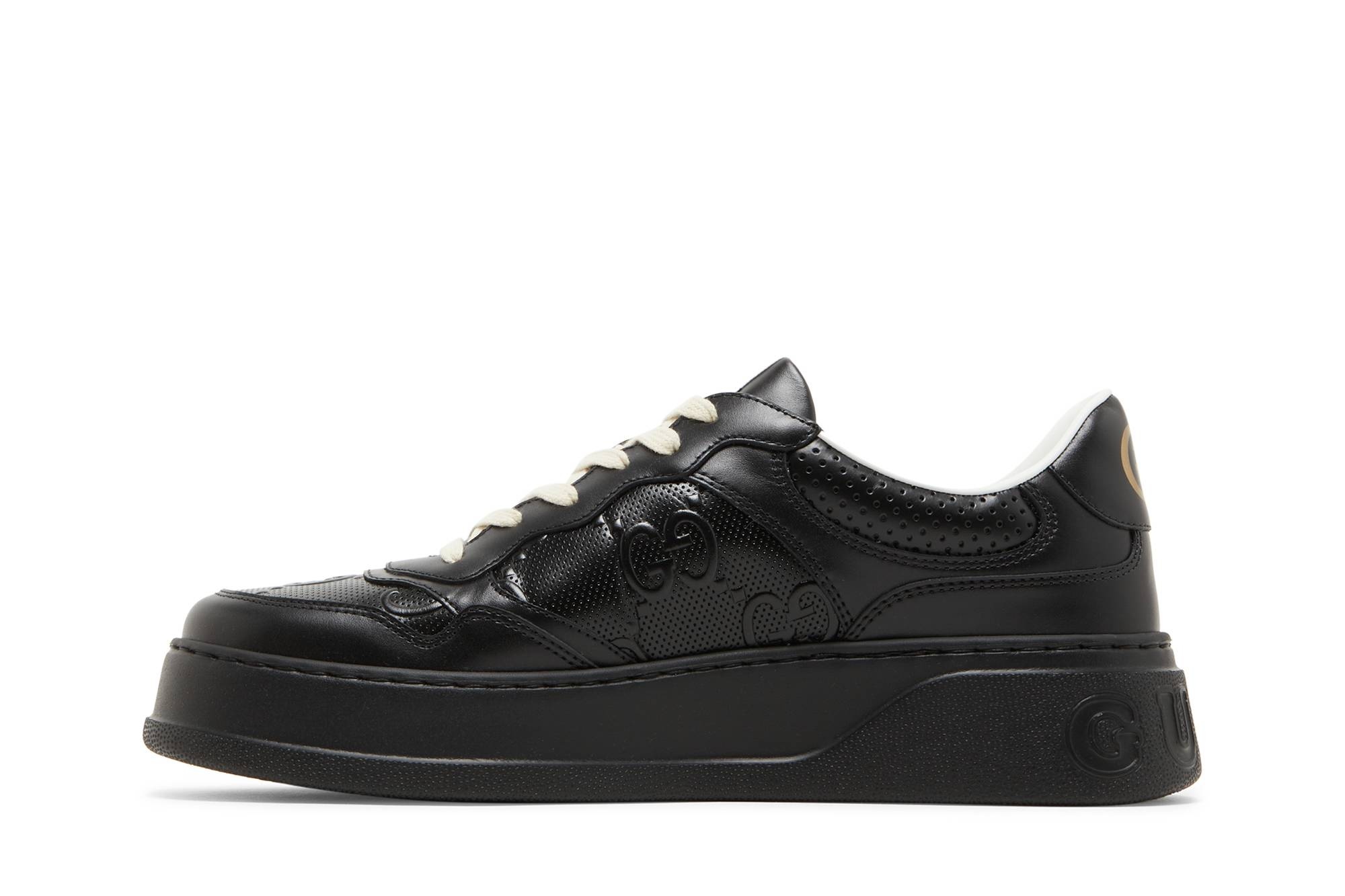 Gucci GG Embossed Sneaker 'Black' - 3