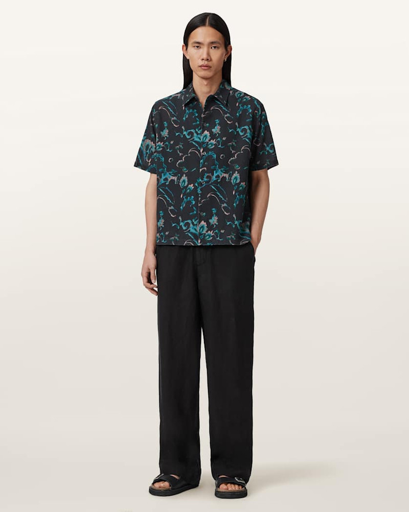 FORTUNE SHORT SLEEVE LINEN BLEND BOXY SHIRT 5