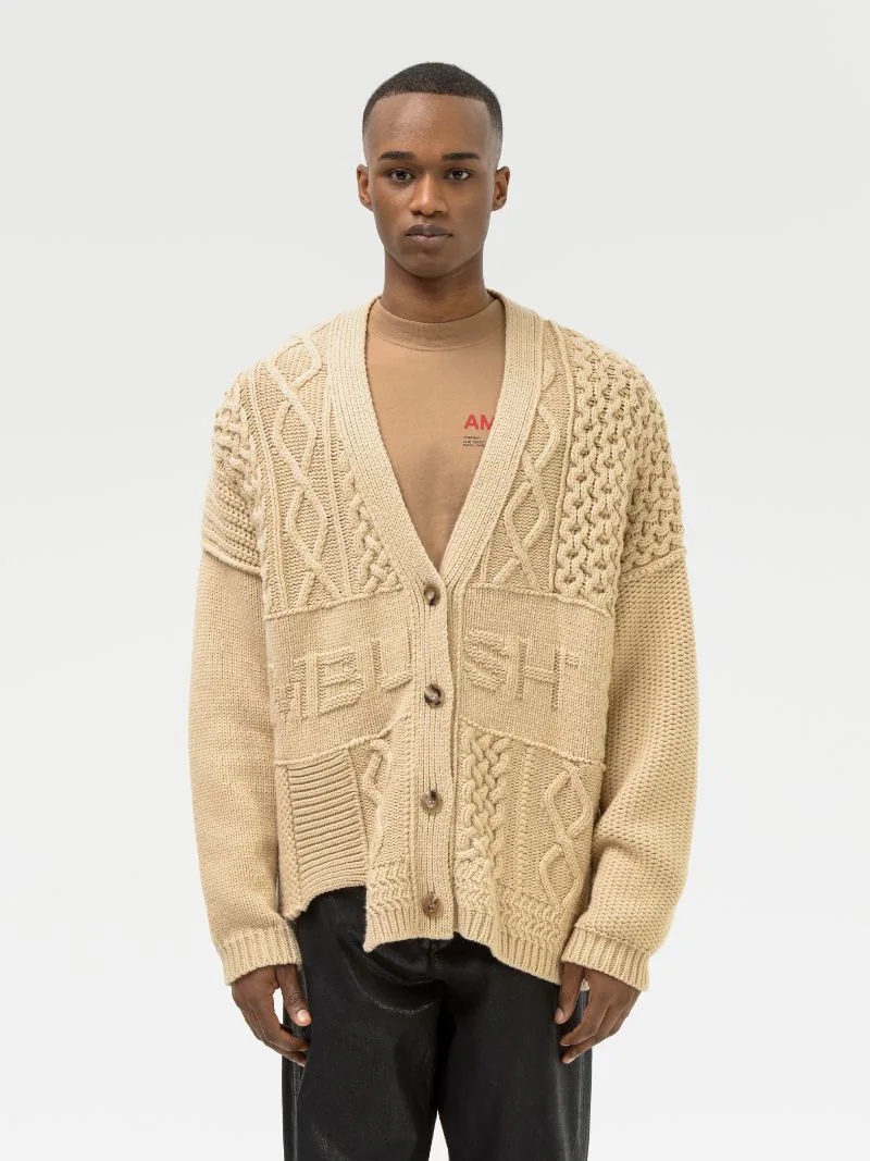 PATCHWORK KNIT CARDIGAN - 8