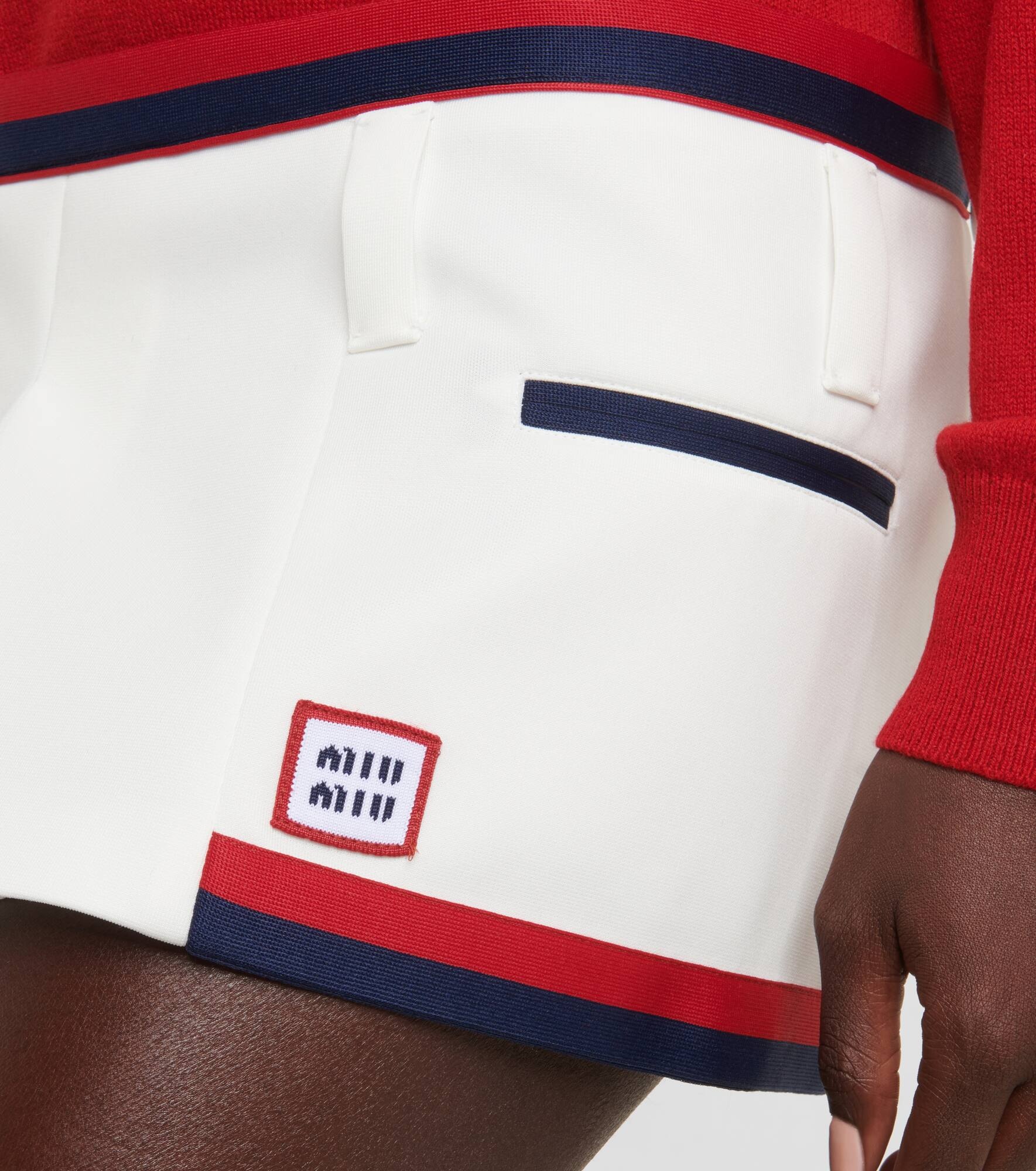 Low-rise jersey miniskirt - 5