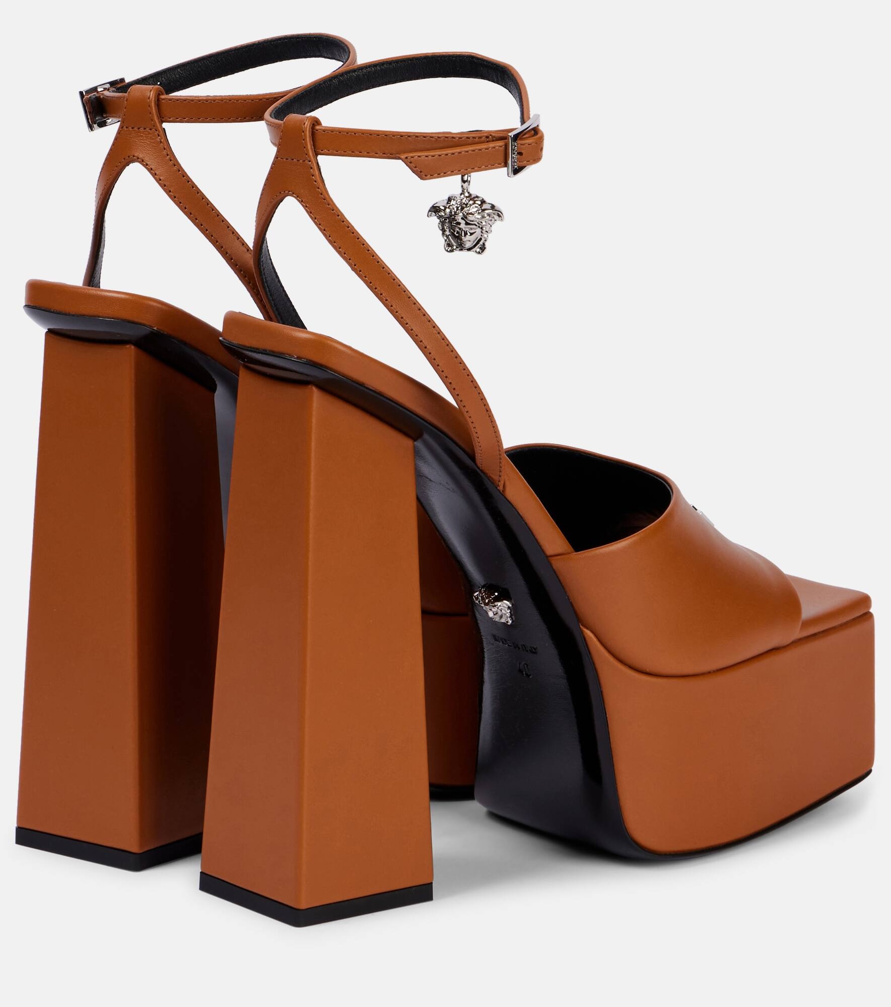 150 leather platform sandals - 2
