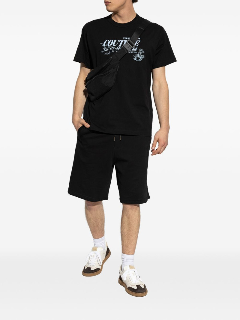 VERSACE JEANS COUTURE logo drawstring shorts outlook