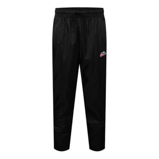 Nike Sportswear Windrunner 탄성 Drawstring 스포츠 긴 바지 '블랙' CQ8917-010 - 1