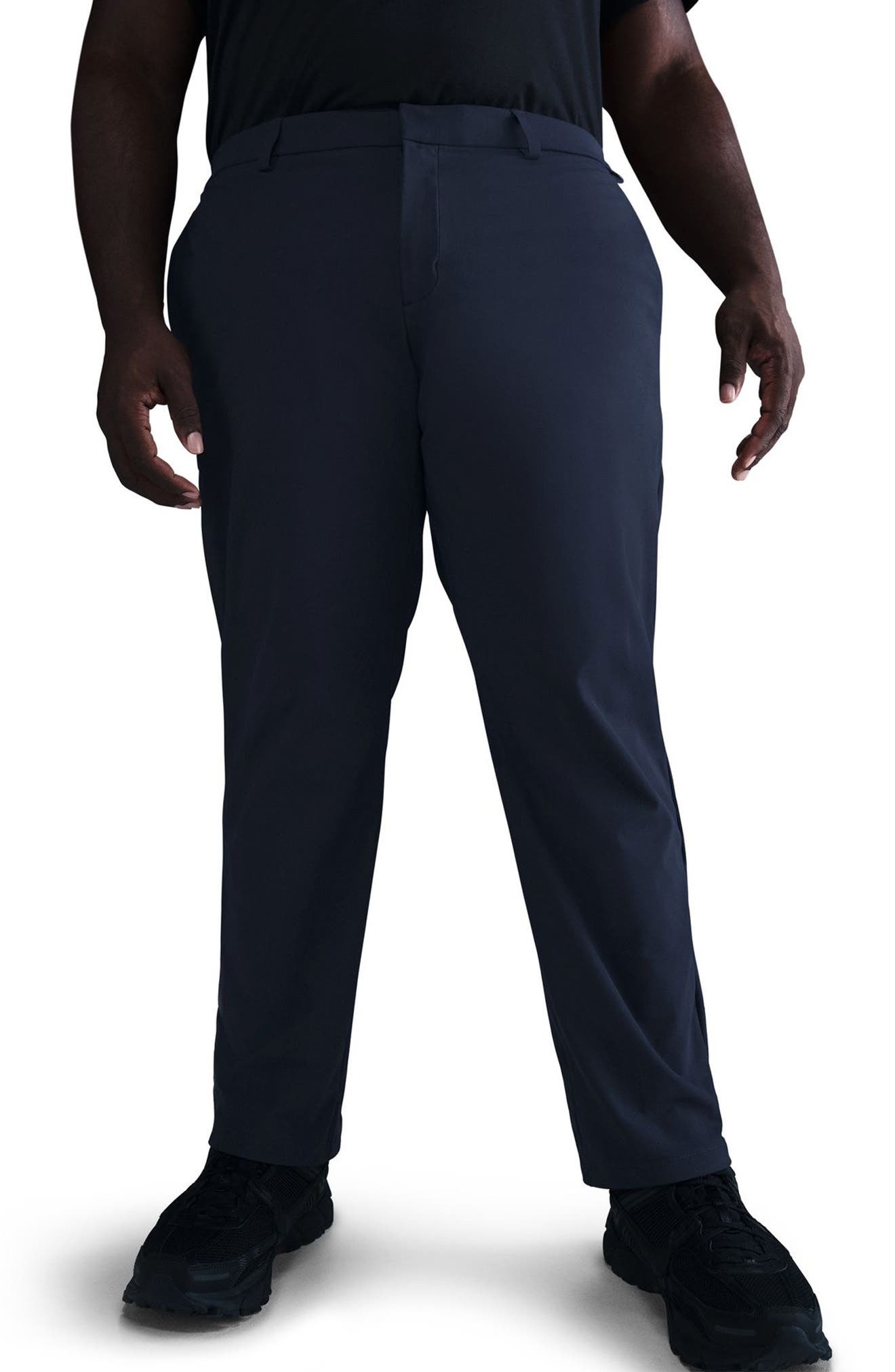 Nike 24.7 PerfectStretch Dri-FIT Regular Fit Flat Front Pants in 451 Obsidn/dkobs at Nordstrom - 3