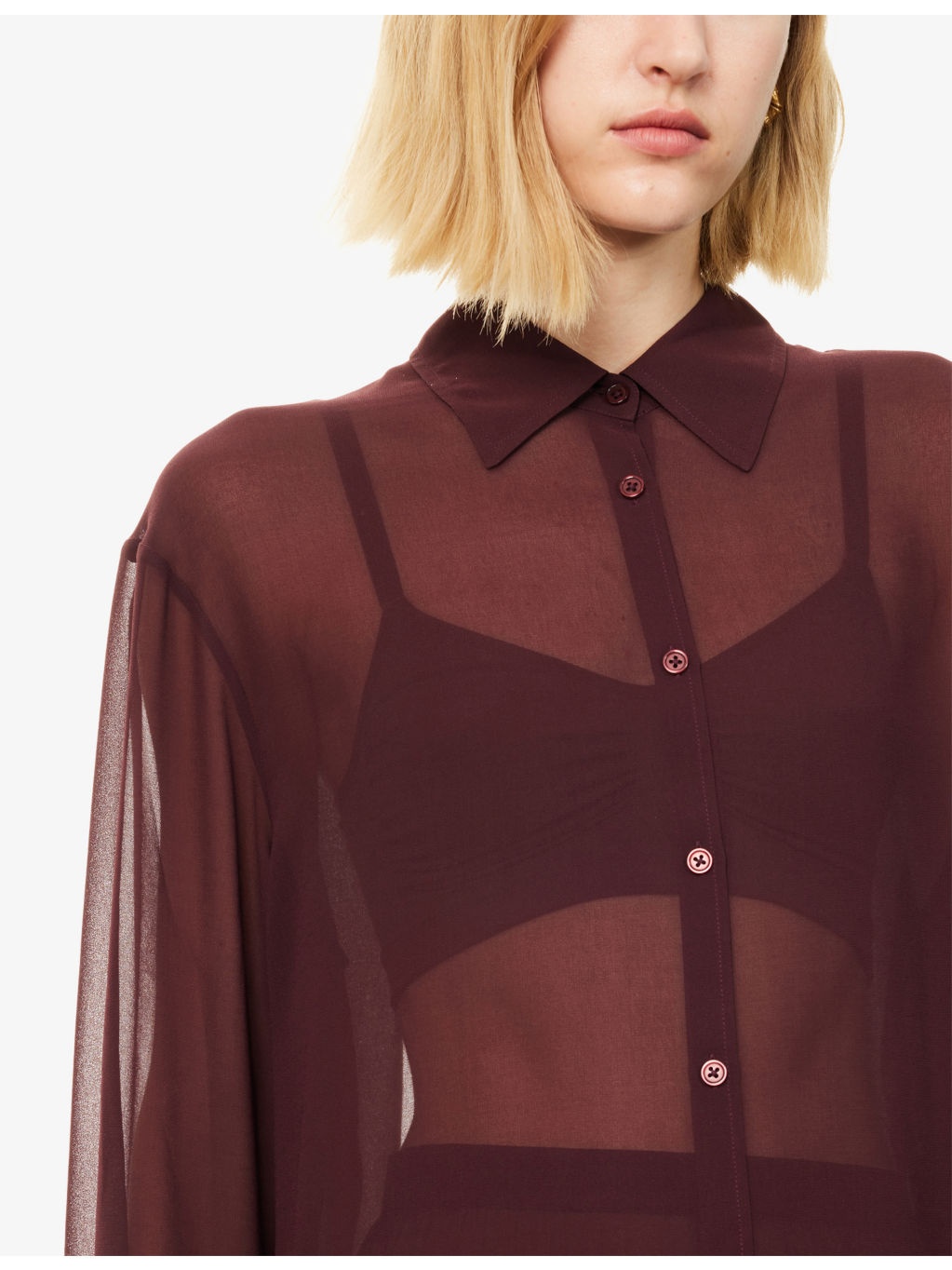 Peri Curved-Hem Woven Shirt - 5