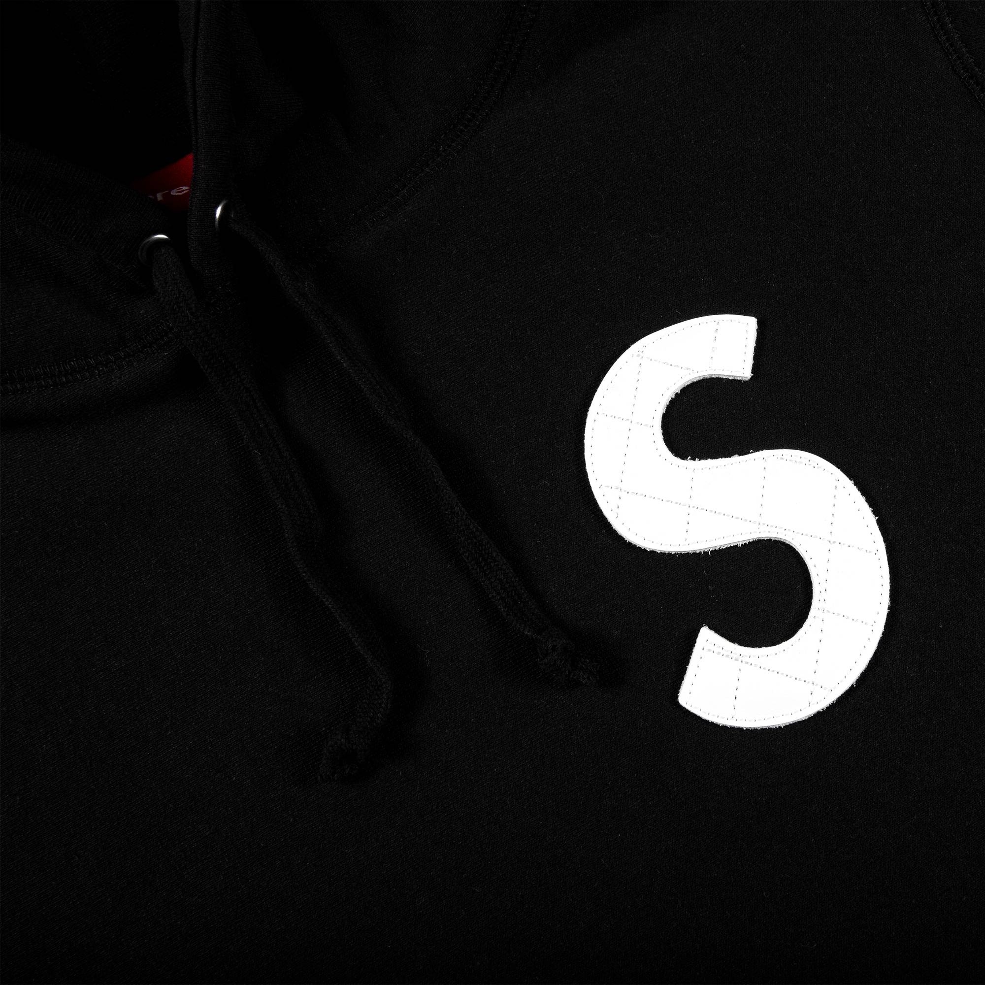 Supreme S Logo Hooded Sweatshirt 'Black' - 2