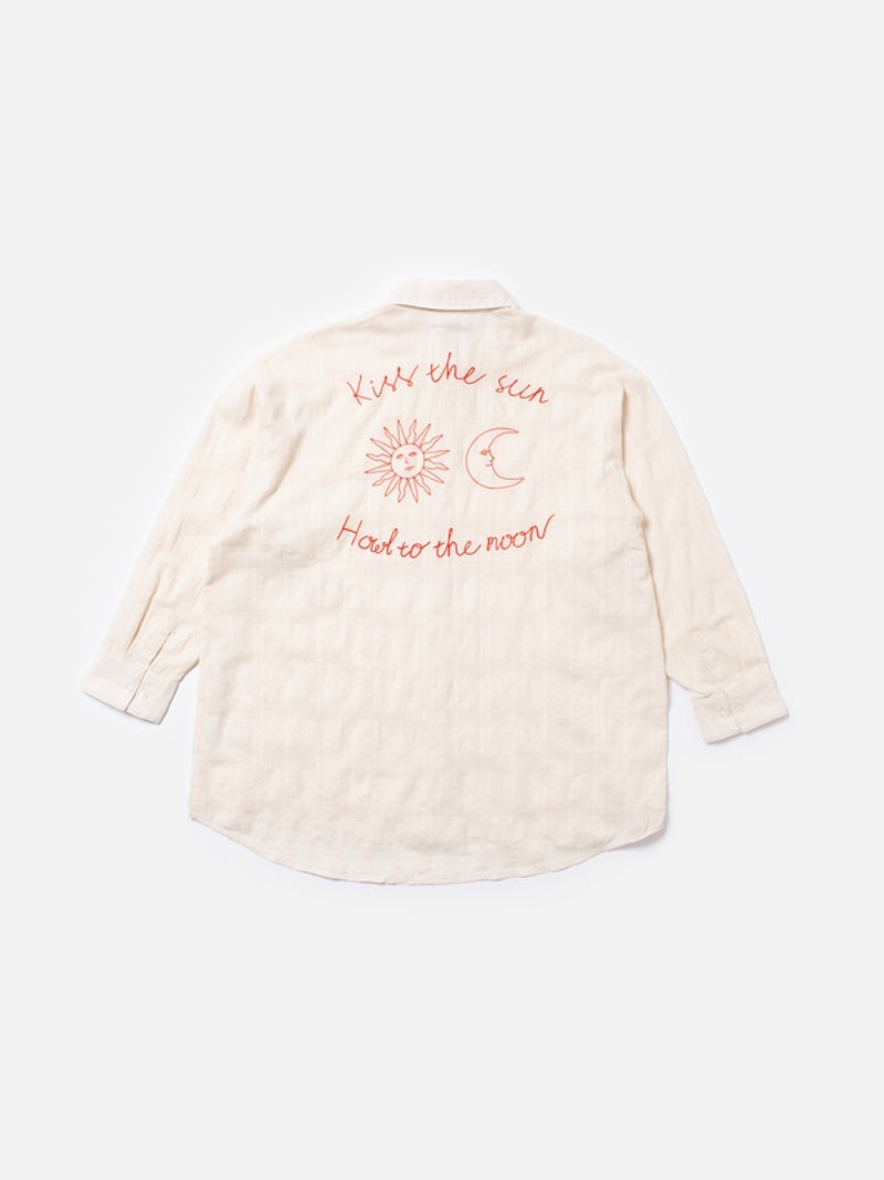 Monica Embroidered Shirt Offwhite 4