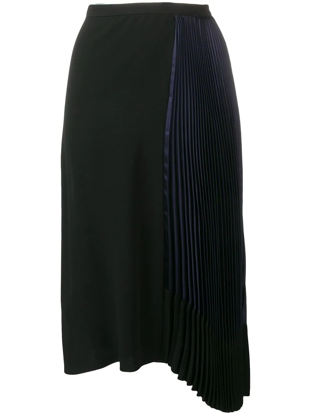 pleated draped skirt - 1