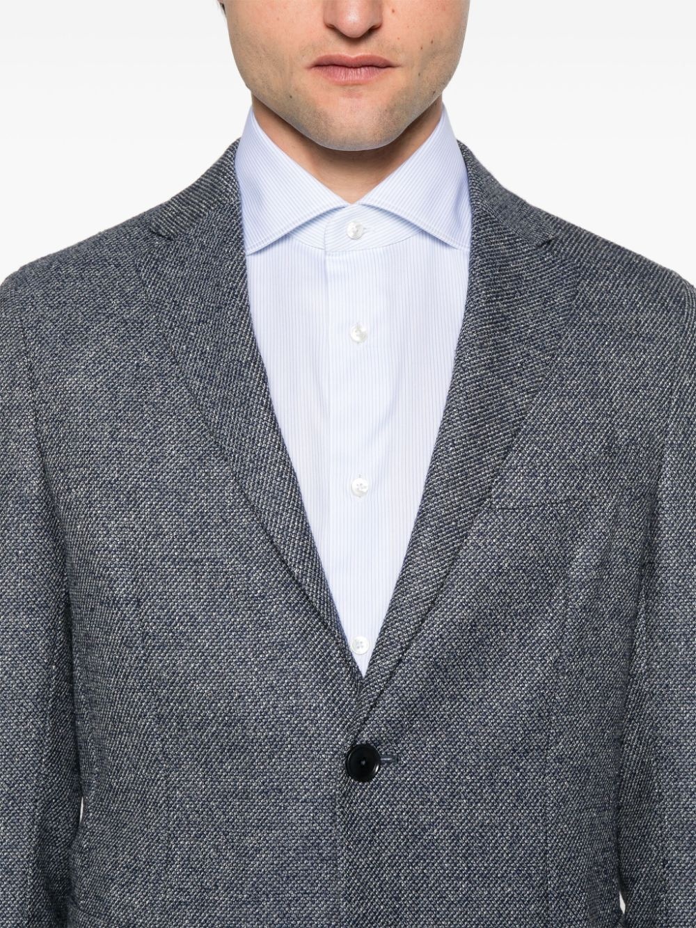 mélange-effect blazer - 5