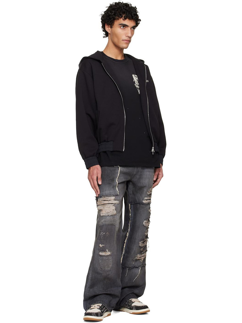 AMIRI Black Carpenter Repaired Baggy Jeans outlook