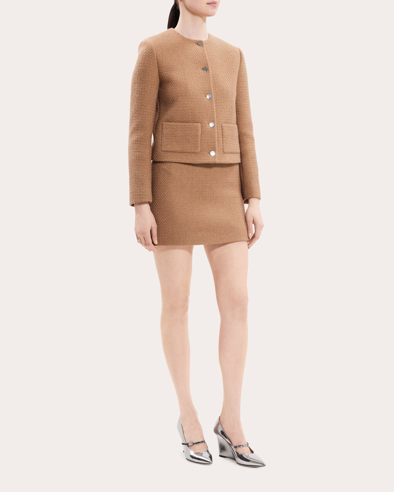 Theory Tweed High-Waist Mini Skirt outlook