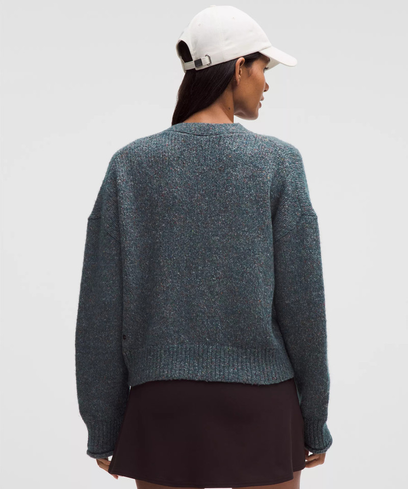 Wool-Blend Button-Up Cardigan 3