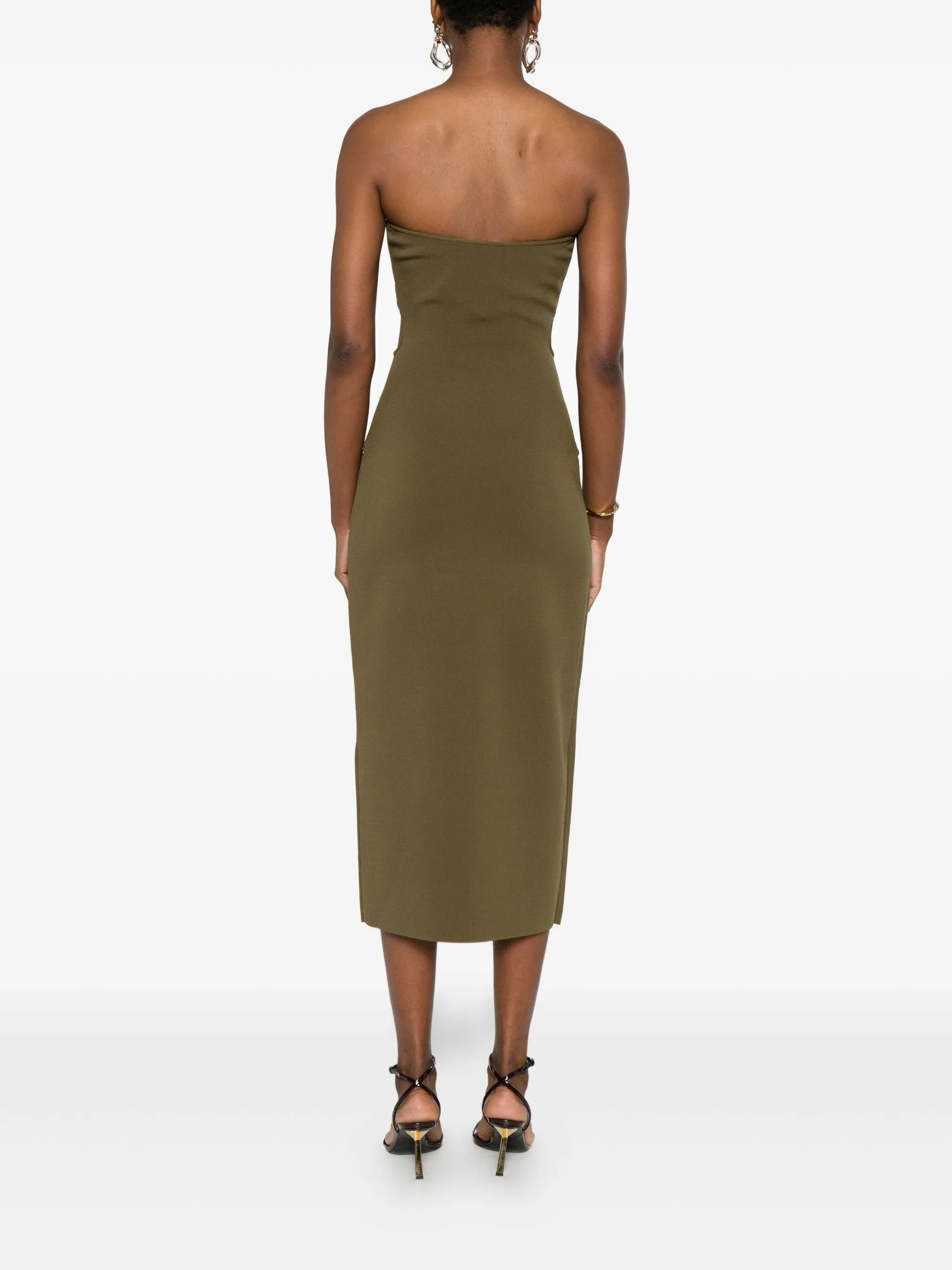 sleeveless midi dress - 4