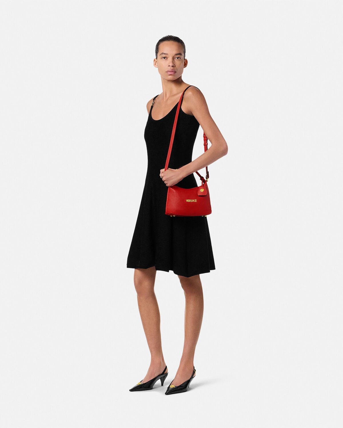 Versace Tag Hobo Bag - 5