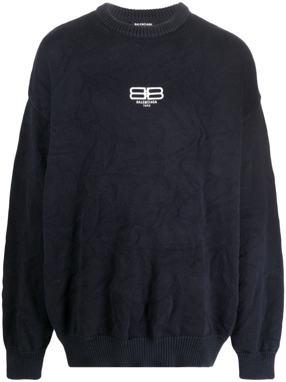 BB logo-embroidered oversize jumper - 1