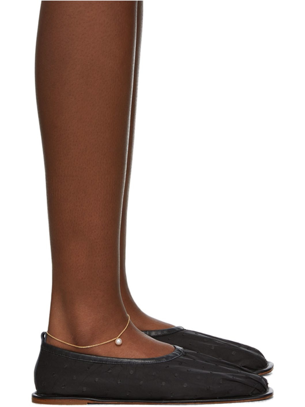 Gold Akoya Pearl Palme De Pied Anklet - 6