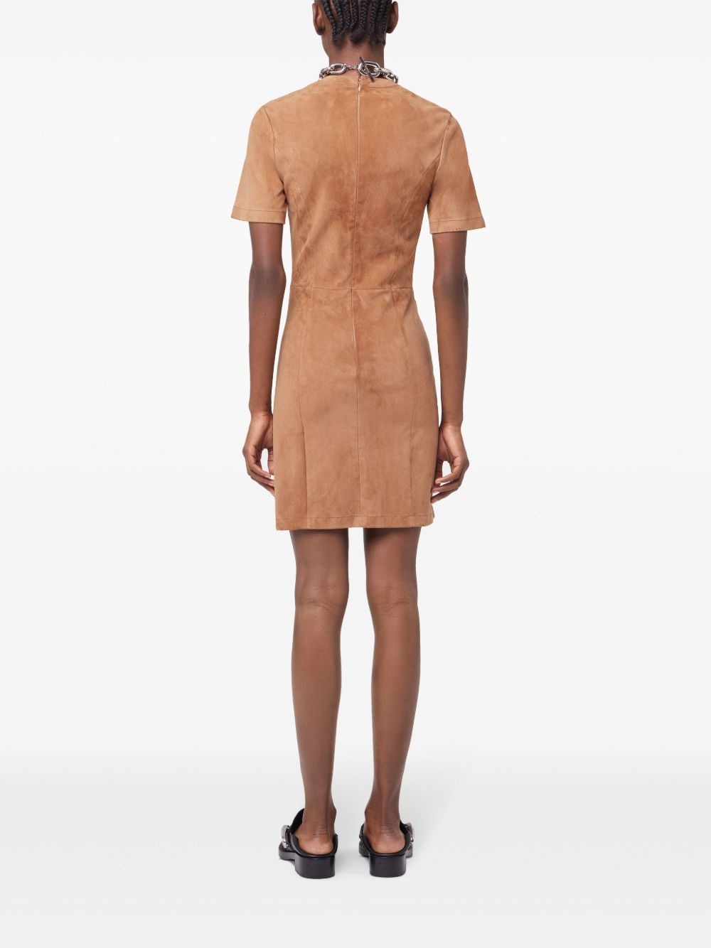 gathered mini dress - 4