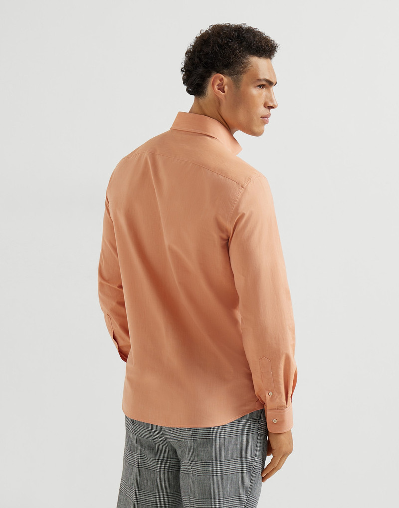 Brunello Cucinelli Poplin easy fit shirt with spread collar outlook