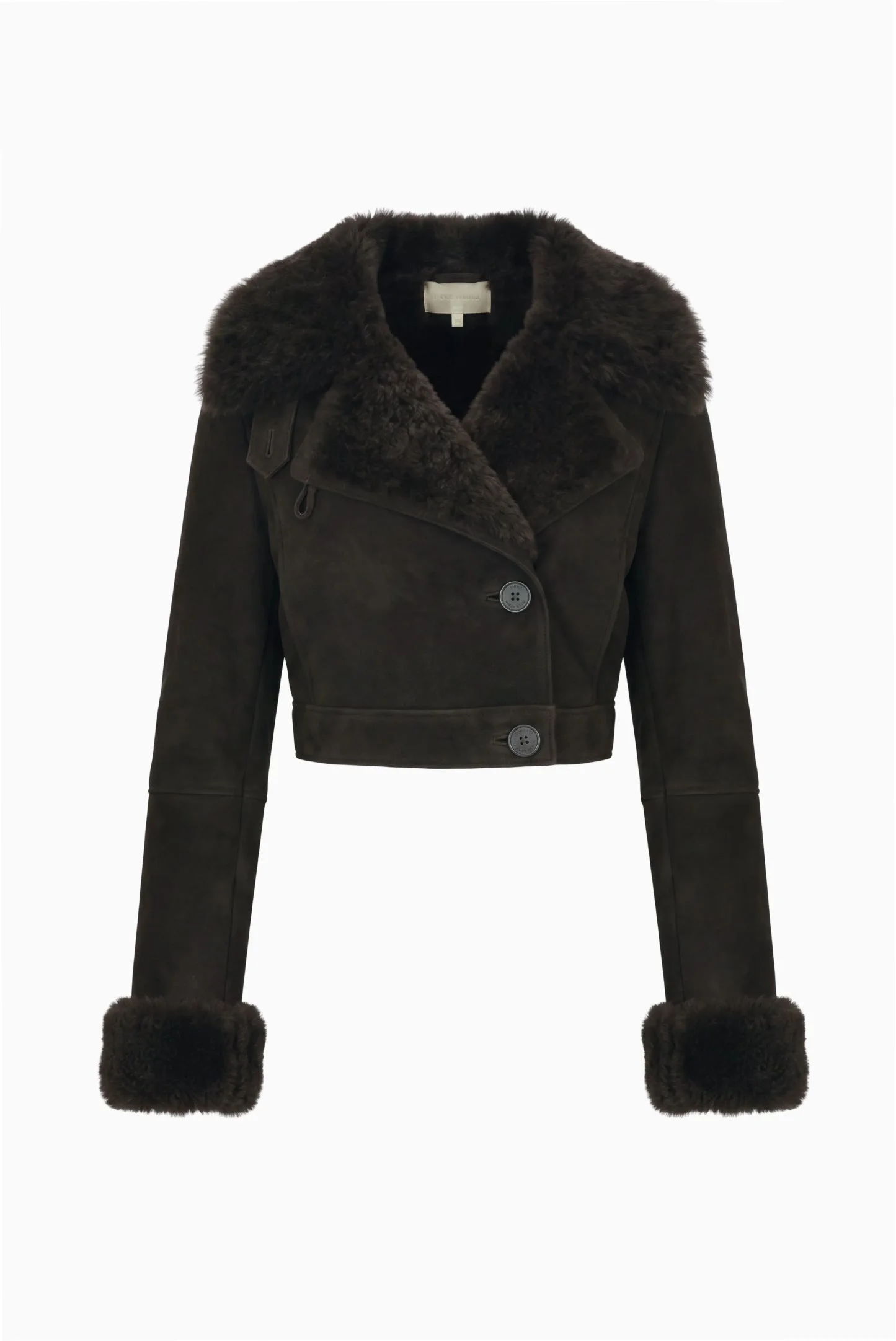 Rainier Cropped Shearling Jacket - 1