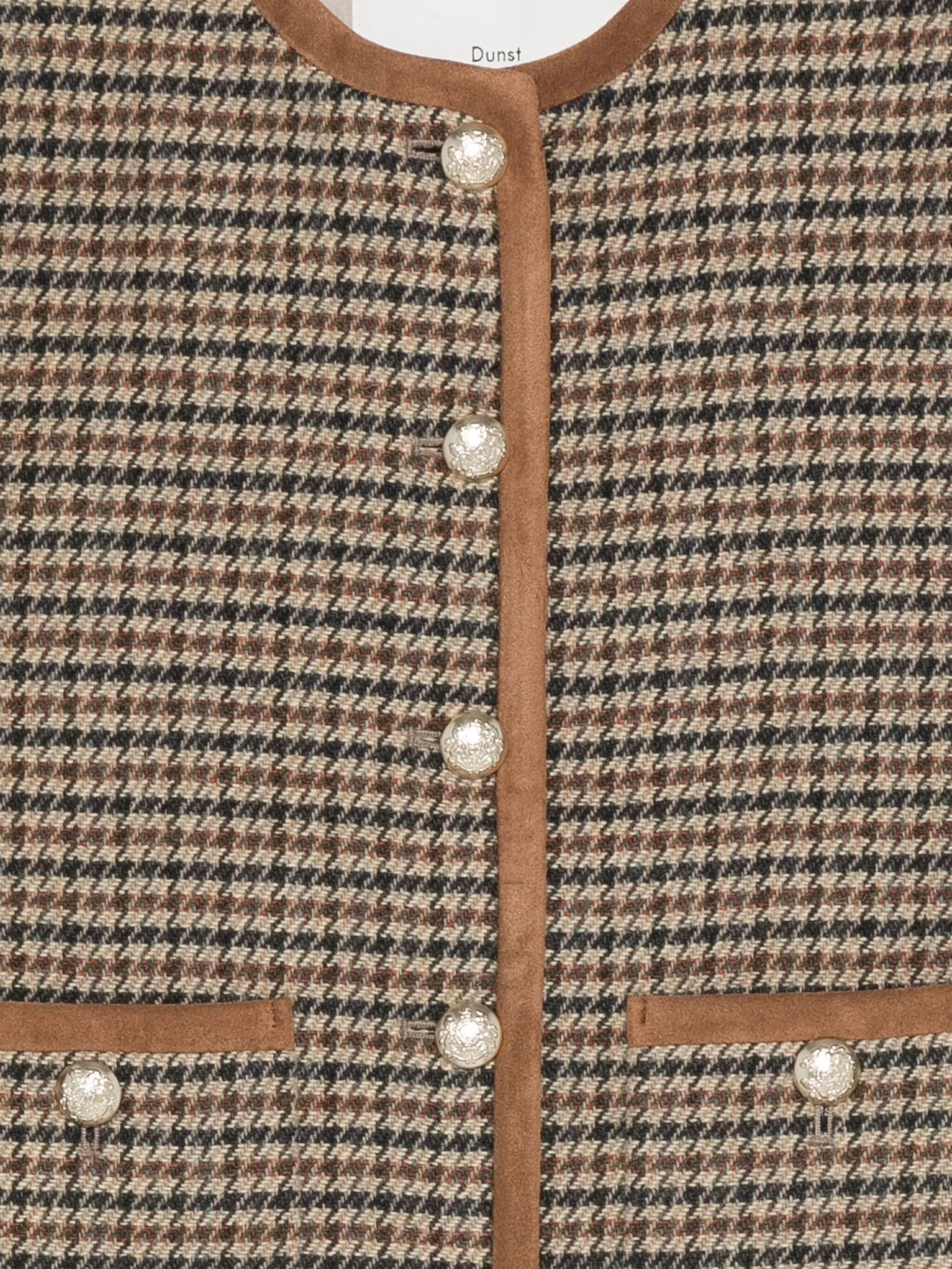 Dunst Houndstooth Pearl-button Jacket - 3