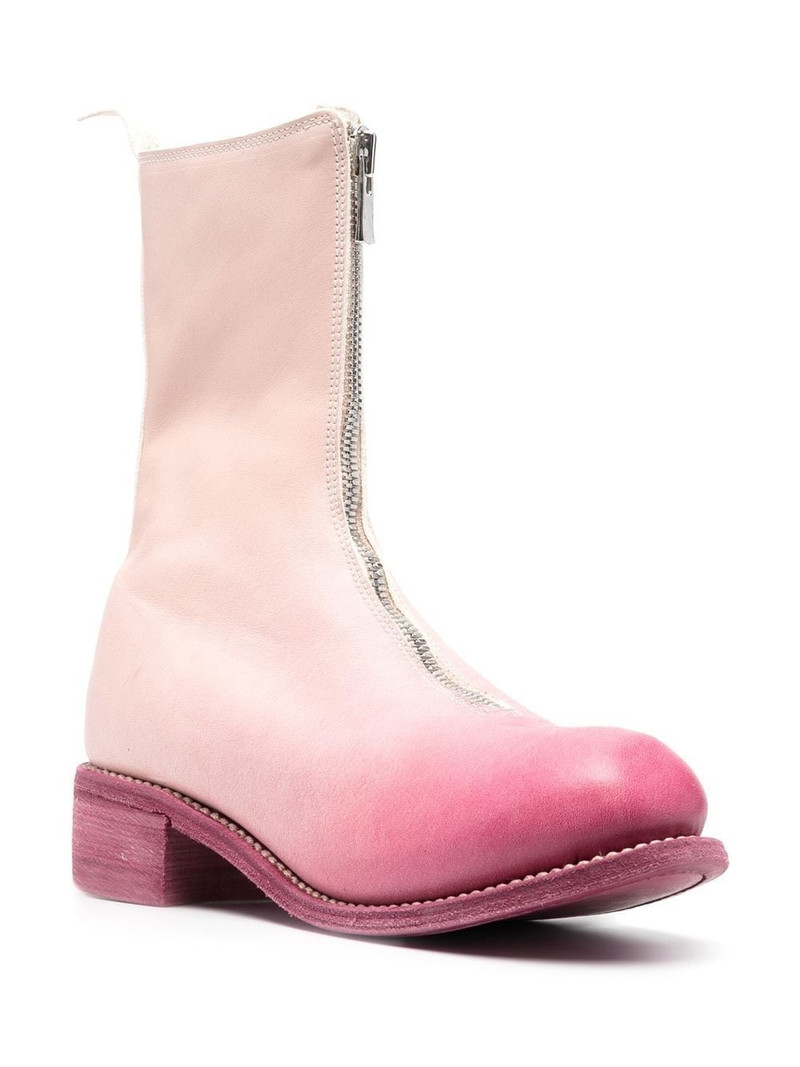 Guidi leather zip-up boots outlook