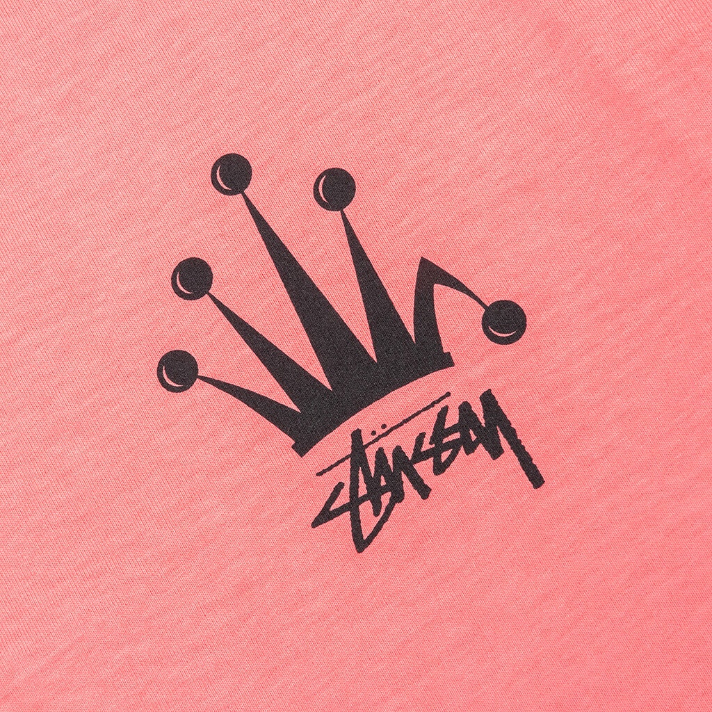 REGAL CROWN PIGMENT DYED TEE - CORAL - 3