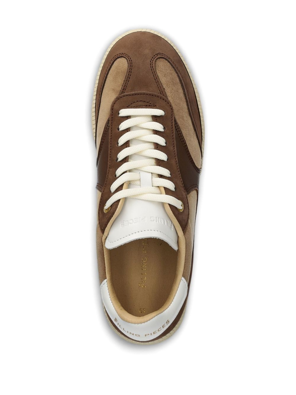 panelled design trainers - 4
