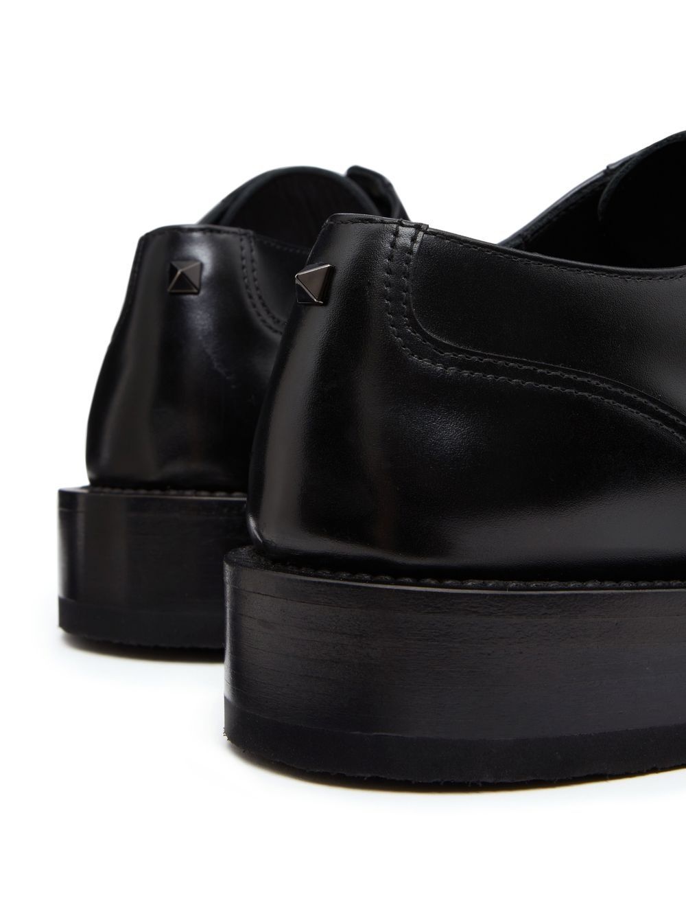 Roman Stud leather derby shoes - 5