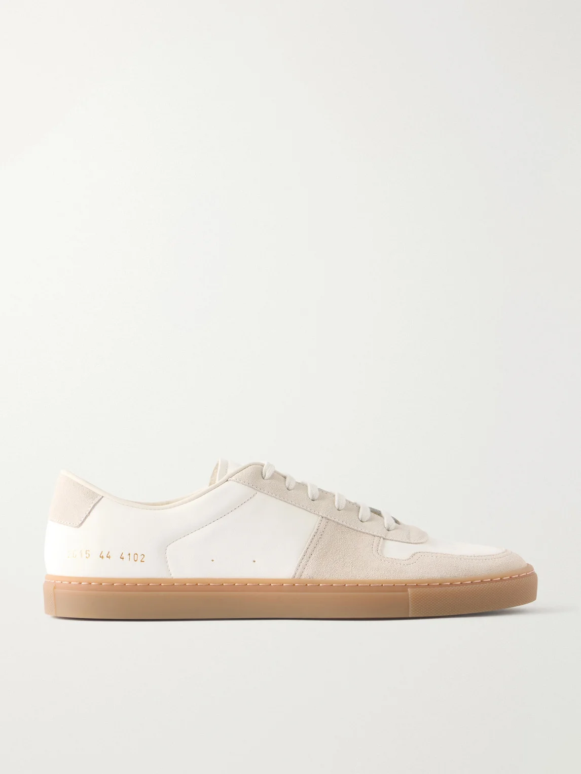 BBall Duo Suede-Trimmed Leather Sneakers - 1