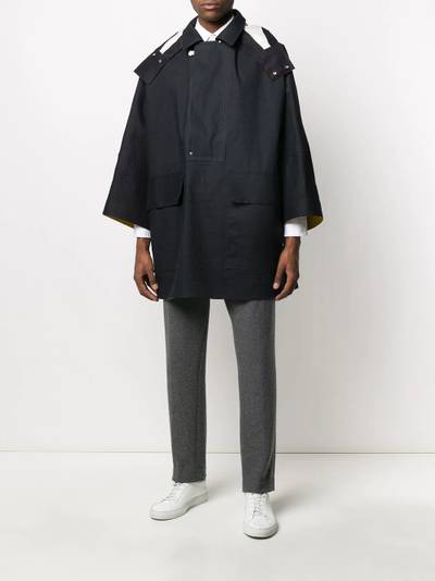 Jil Sander hooded cape anorak outlook