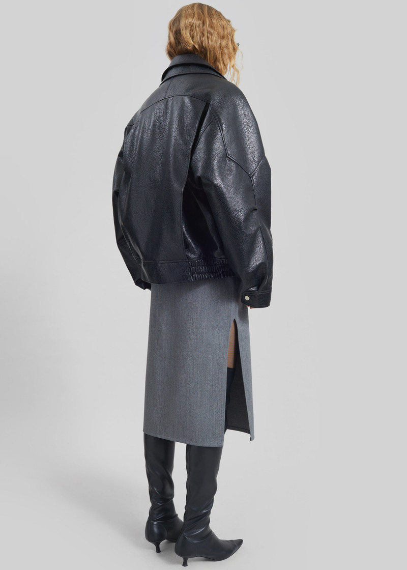 Gemonio Faux Leather Jacket - Black 11