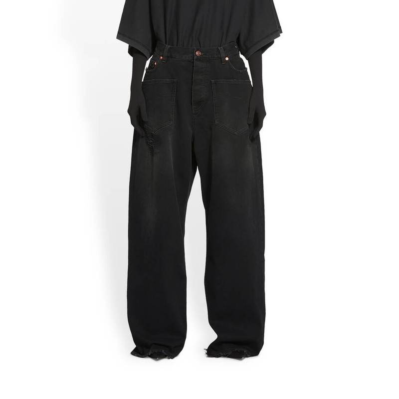 patched pockets baggy jeans 8